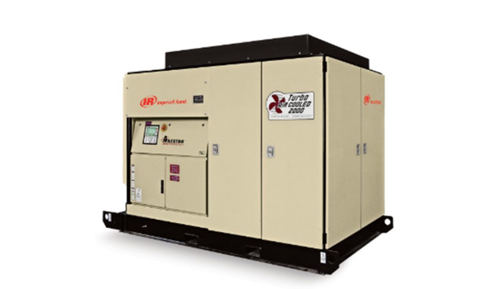 Industrial diesel generator from Air Centers of Florida on a white background.